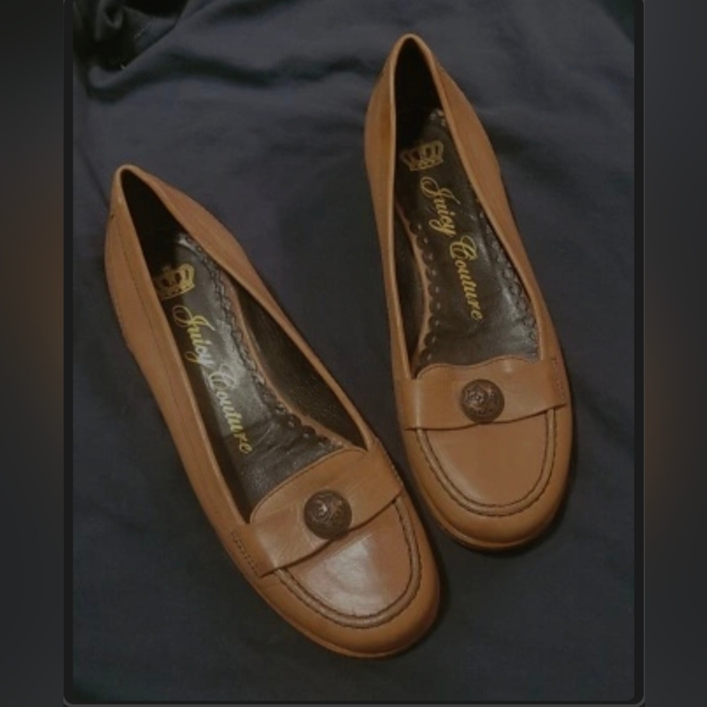 Juicy Couture Leather Shoes Sz6 Tan